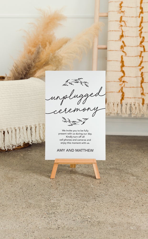 Category Slider - Unplugged Wedding Signage