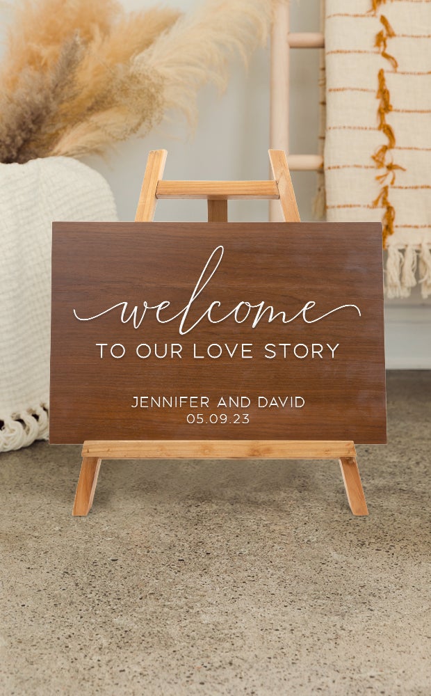 Category Slider - 12 x 18 Personalized Wedding Signage - Wedding