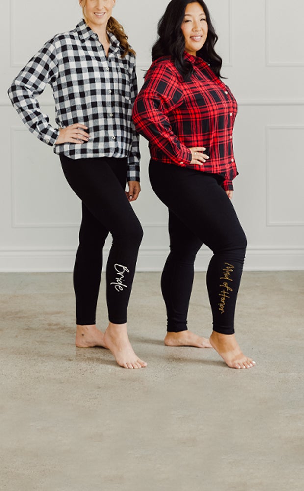 Category Slider - Personalized Black Leggings