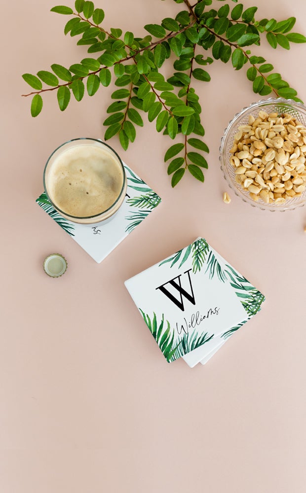 Category Slider - Printed Sandstone Drink Coasters