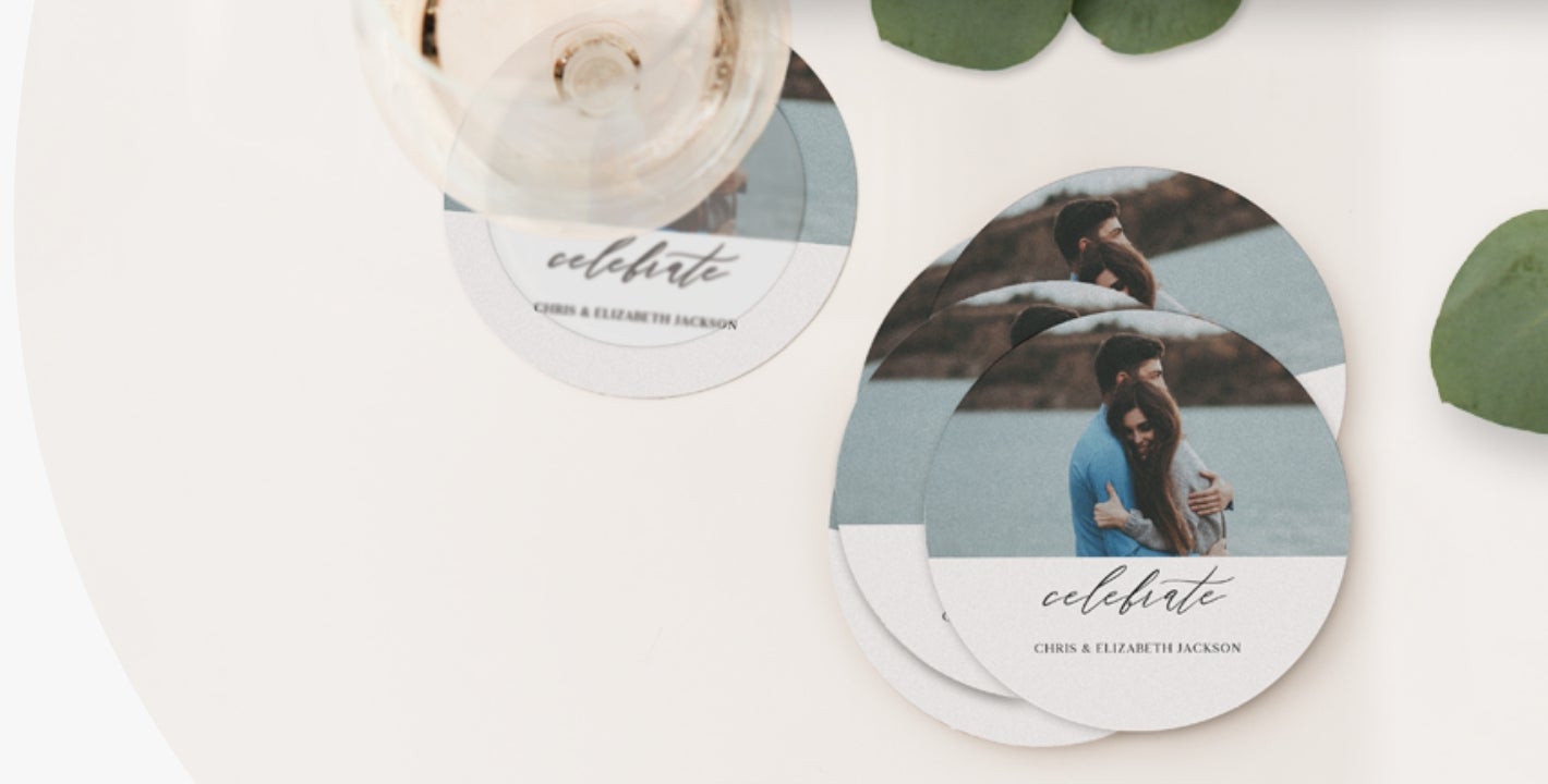 Landing Page - Personalized Paper Coasters