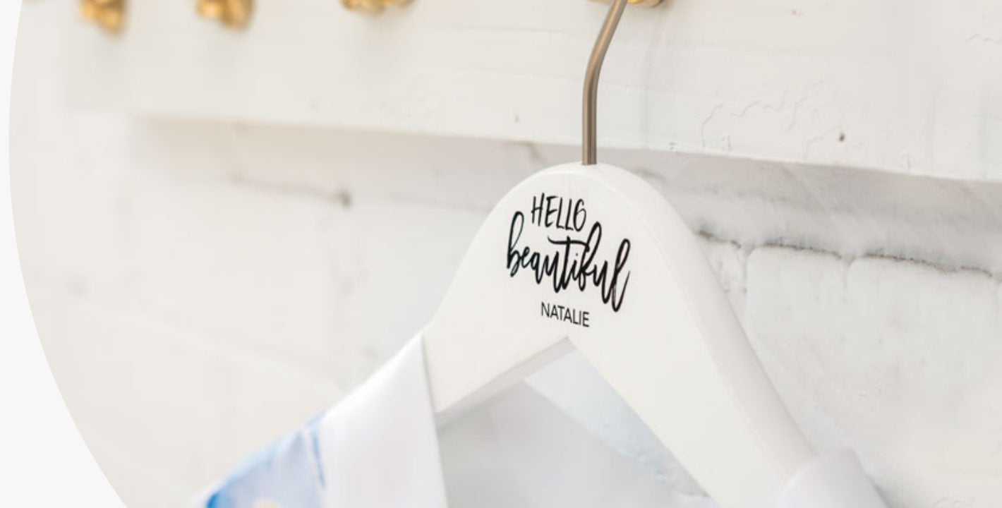 Landing Page - Personalised Wooden Wedding Hangers