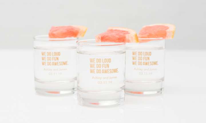 Personalized 2.75 oz. Clear Shot Glass Favor