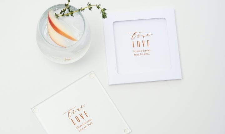 Personalized Glass Coaster Favor